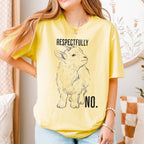 Respectfully, No graphic shirt featuring Funny Goat