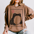 Unimpressed Frog graphic sweatshirt featuring Matsumoto Hoji Japanese Art