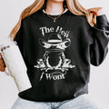 The Hell I Won’t graphic sweatshirt featuring Cowboy Frog Western