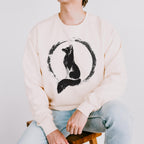 Moonlit Fox graphic sweatshirt featuring Woodland Folklore