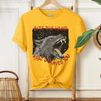 Bite the Hand That Starves You graphic shirt featuring Pro-Union Wolf
