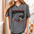 Bite the Hand That Starves You graphic shirt featuring Pro-Union Wolf in Charcoal