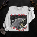 Bite the Hand That Starves You graphic sweatshirt featuring Pro-Worker Wolf