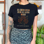 I Will Find You in Every Life graphic shirt featuring Gothic Romance Rose in Navy