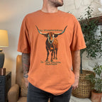 No Misgendering in This Saloon graphic shirt featuring Queer Western Longhorn