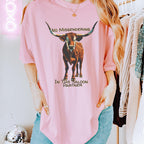 No Misgendering in This Saloon graphic shirt featuring Queer Western Longhorn