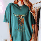 No Misgendering in This Saloon graphic shirt featuring Queer Western Longhorn