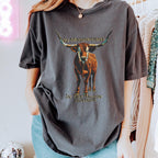 No Misgendering in This Saloon graphic shirt featuring Queer Western Longhorn
