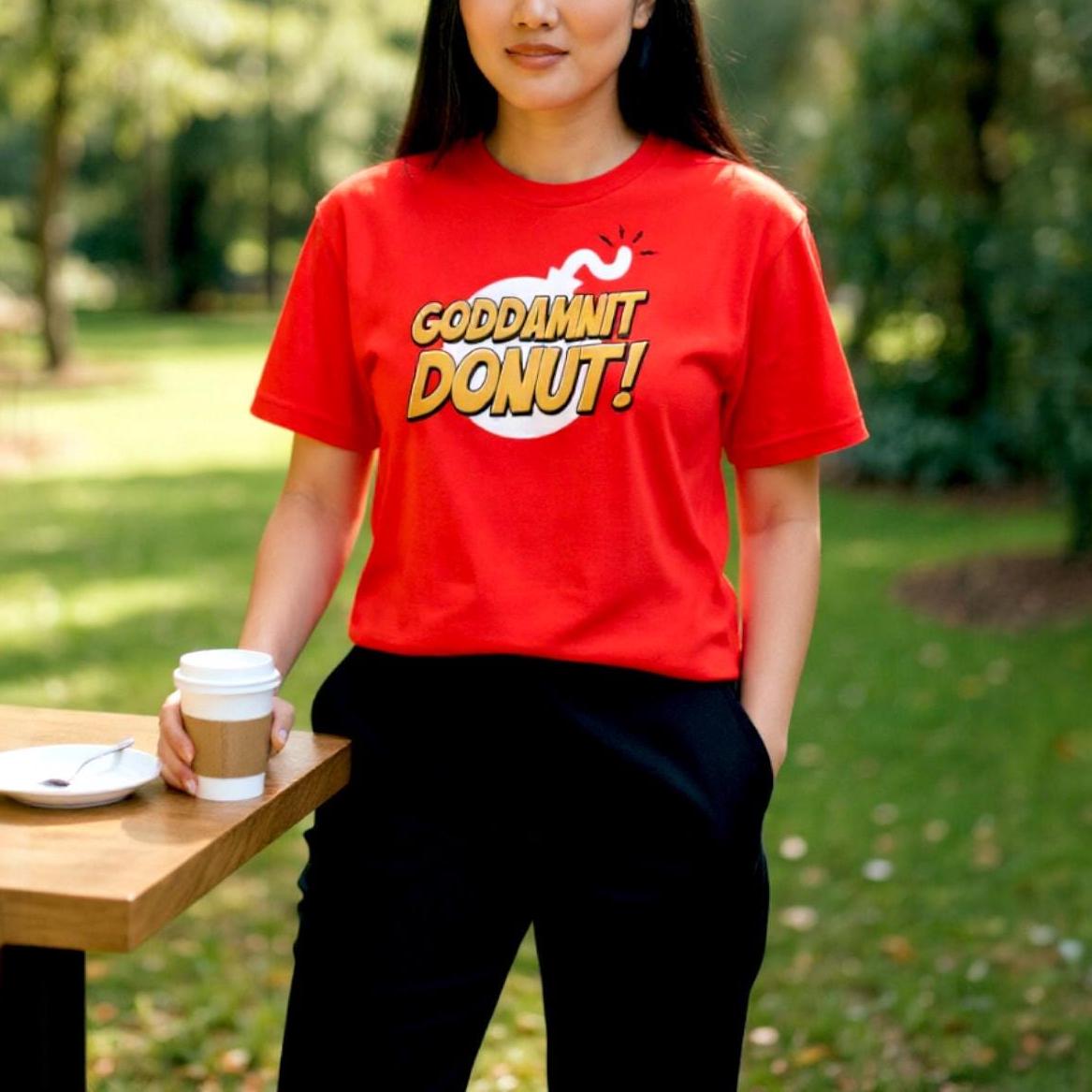 Goddamnit Donut! graphic shirt featuring Dungeon Crawler Carl Fan