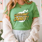 Goddamnit Donut! graphic shirt featuring Dungeon Crawler Carl Fan in Aqua