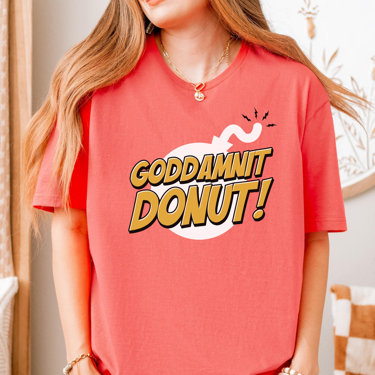 Goddamnit Donut! graphic shirt featuring Dungeon Crawler Carl Fan