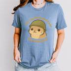 It’s My First World War, I’m Nervous graphic shirt featuring Nervous Hamster Meme