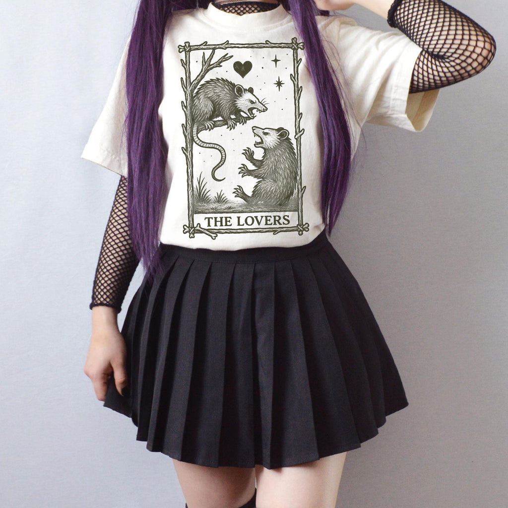 Additional photo of The Lovers Possum Tarot T-shirt