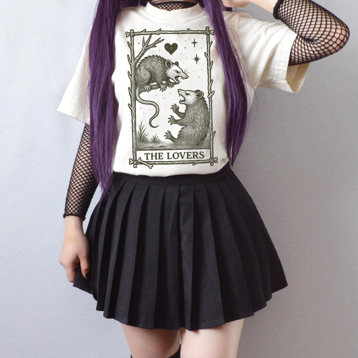 Additional photo of The Lovers Possum Tarot T-shirt