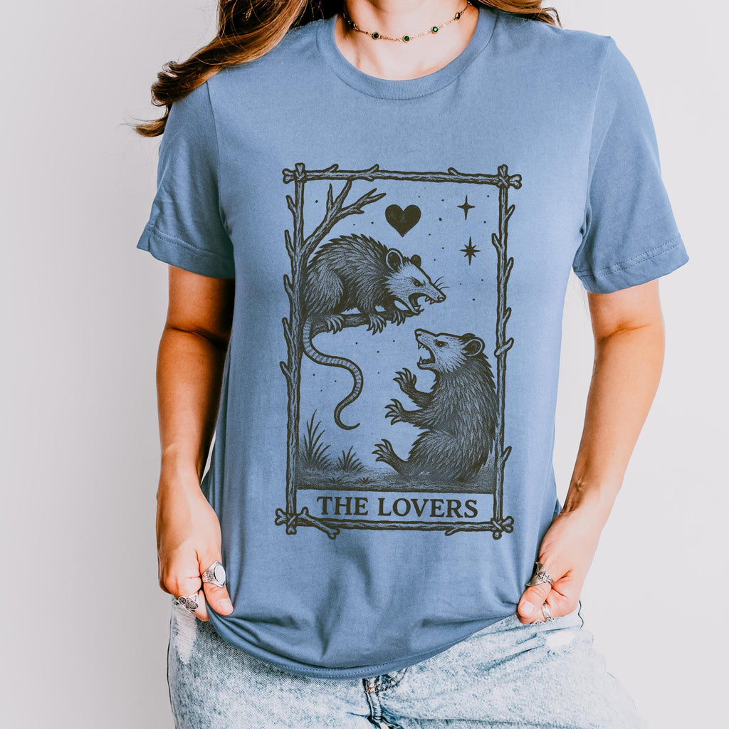 Additional photo of The Lovers Possum Tarot T-shirt