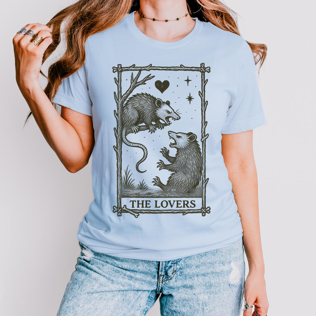 Additional photo of The Lovers Possum Tarot T-shirt