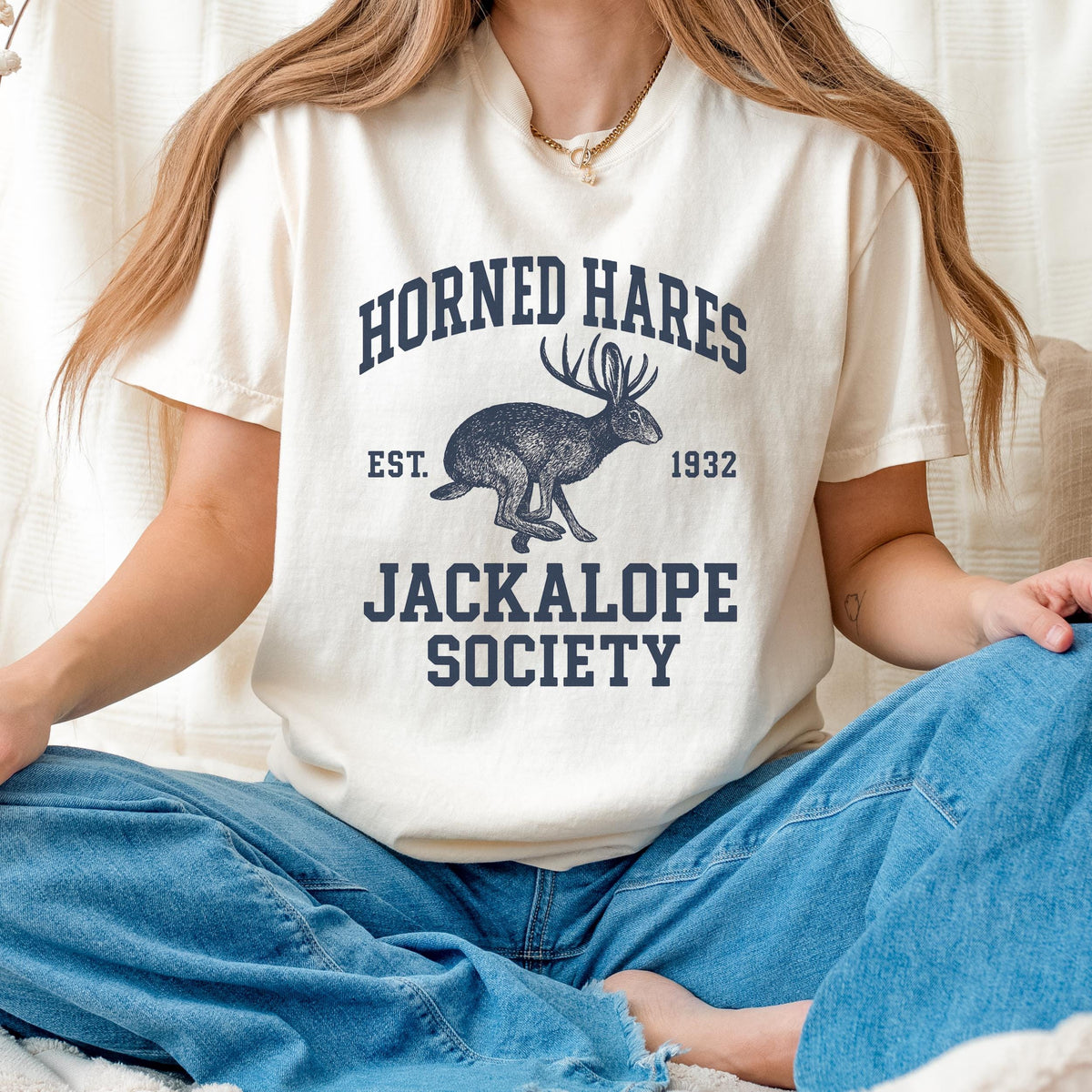 Additional photo of Horned Hares Jackalope Society T-shirt