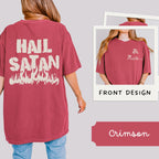 Additional photo of Be Nice — Hail Satan T-shirt