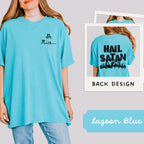 Additional photo of Be Nice — Hail Satan T-shirt