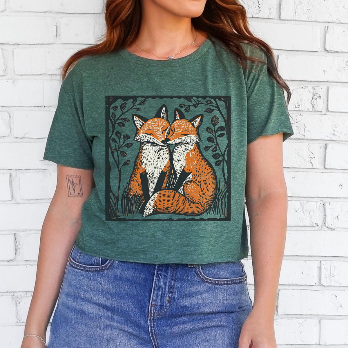Additional photo of Foxes in Love T-shirt