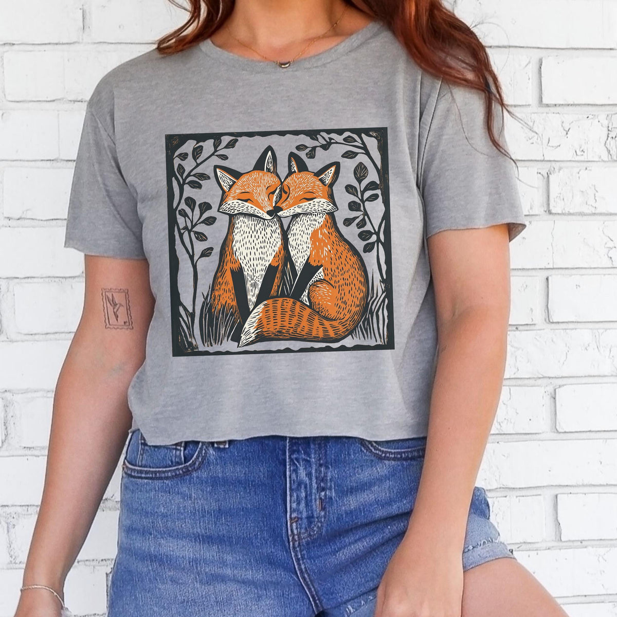 Additional photo of Foxes in Love T-shirt