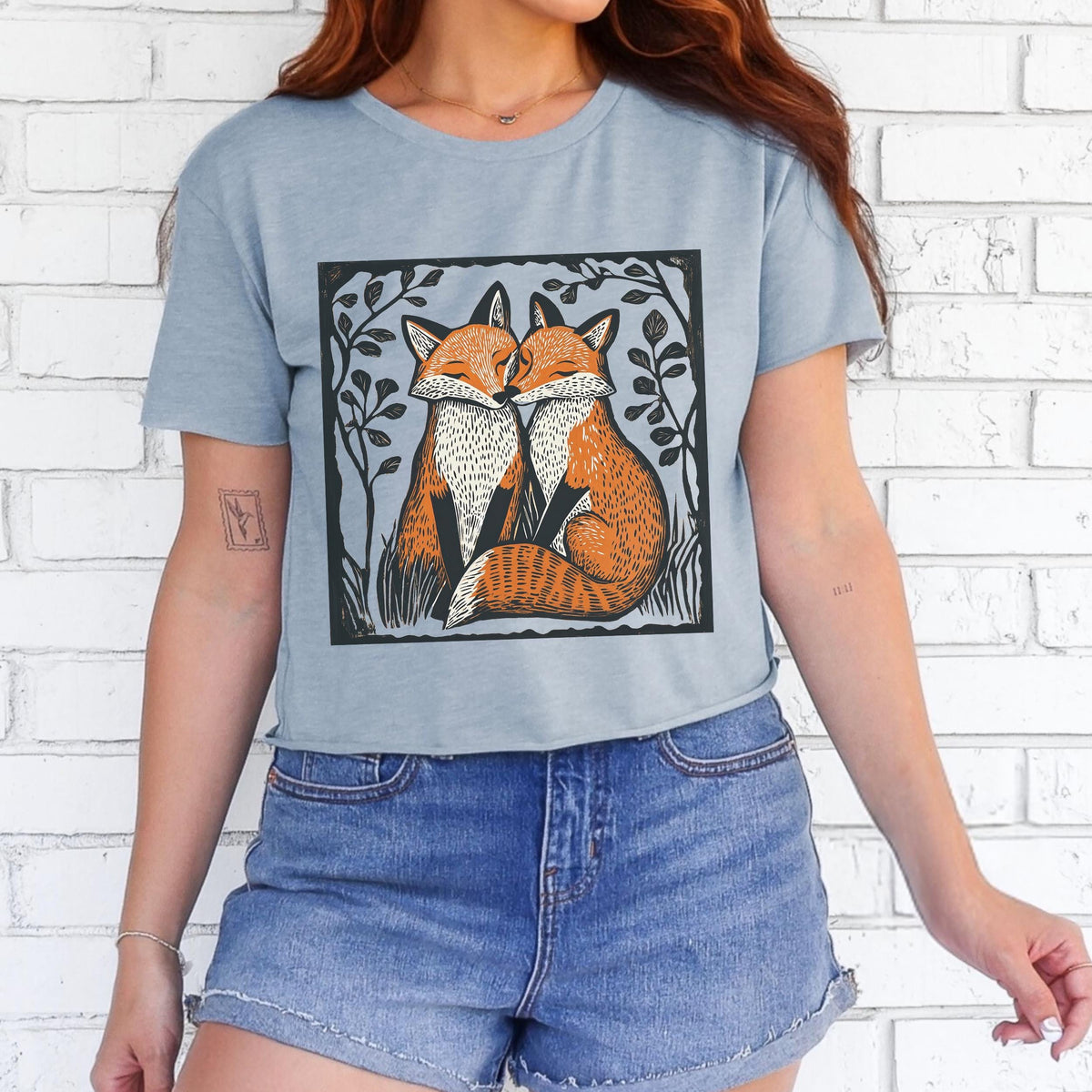 Additional photo of Foxes in Love T-shirt