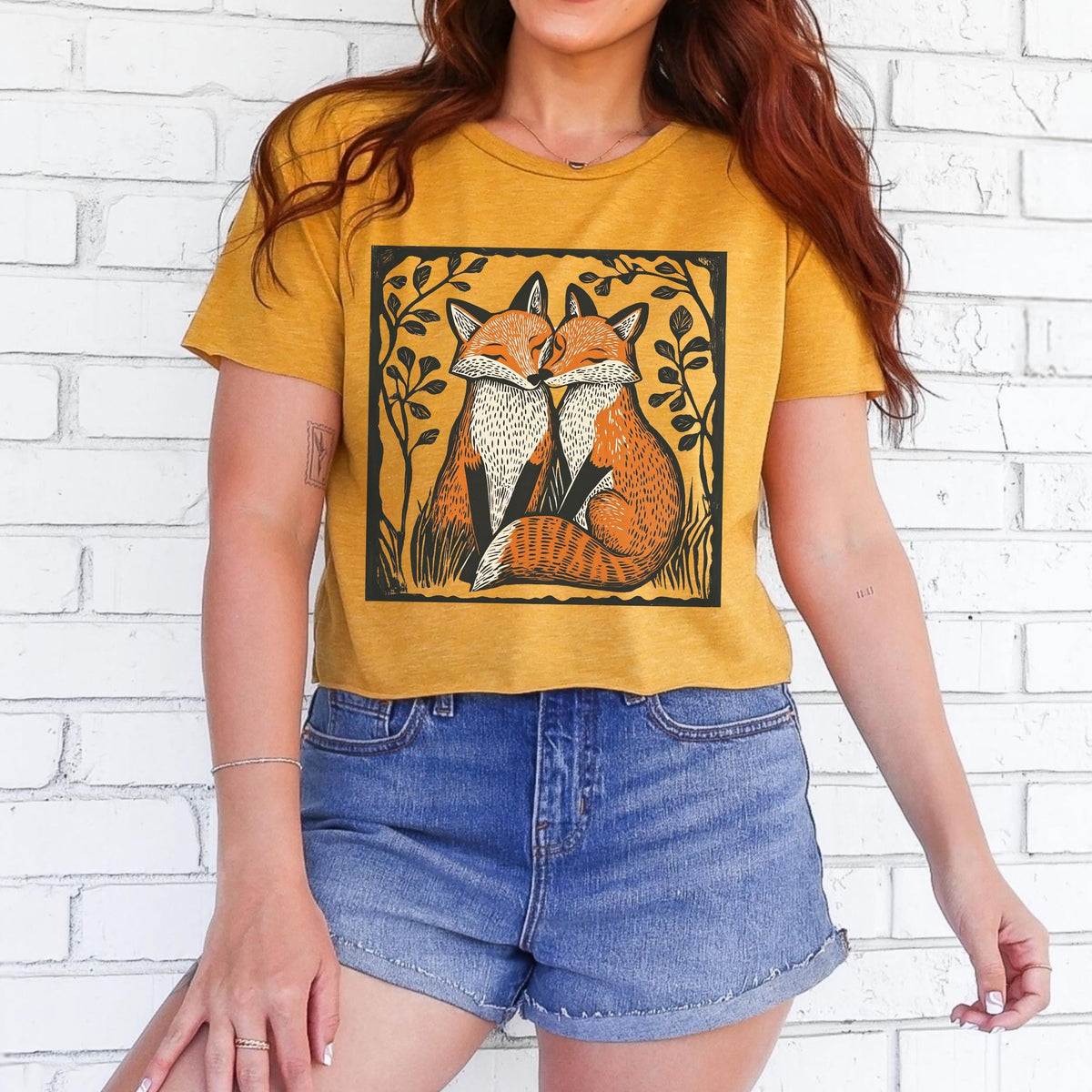 Product photo of Foxes in Love T-shirt