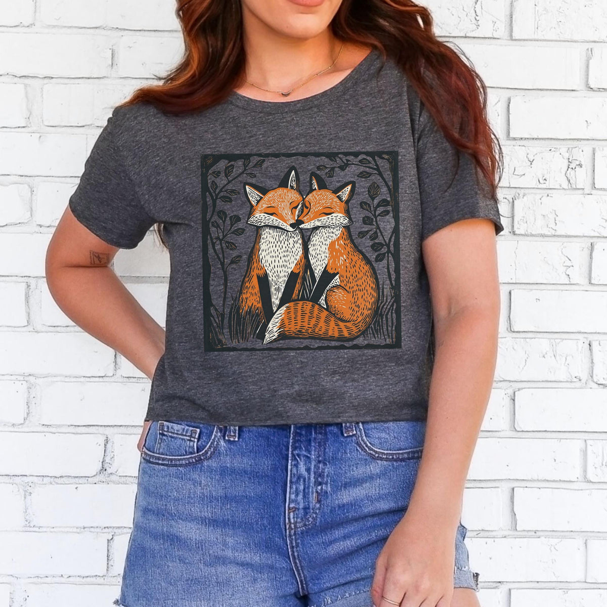 Additional photo of Foxes in Love T-shirt