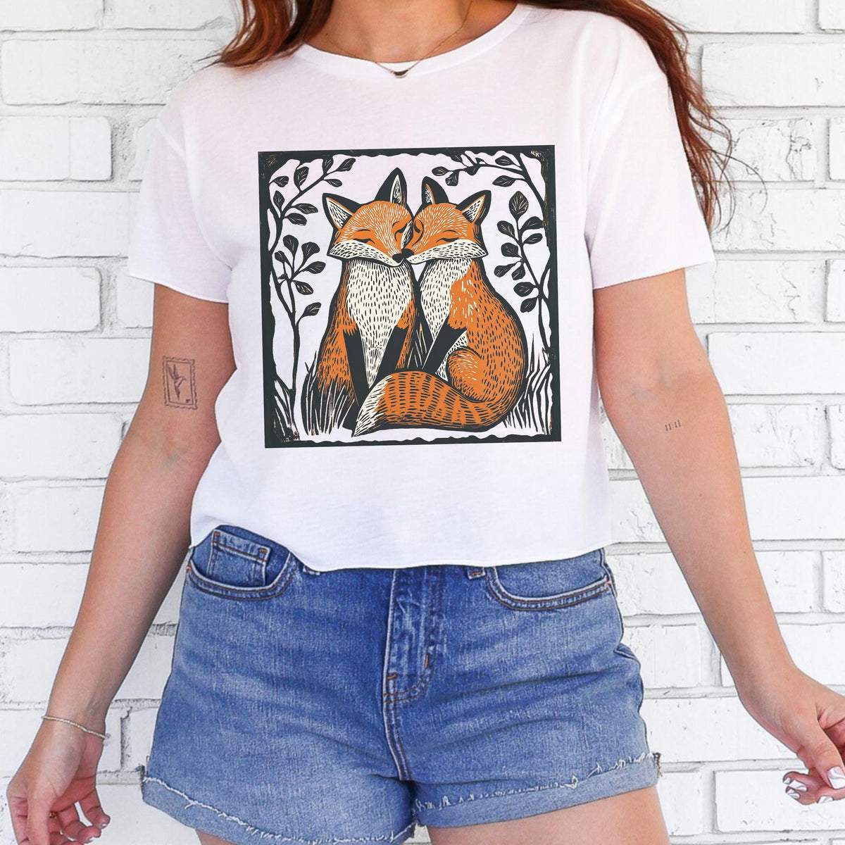Additional photo of Foxes in Love T-shirt