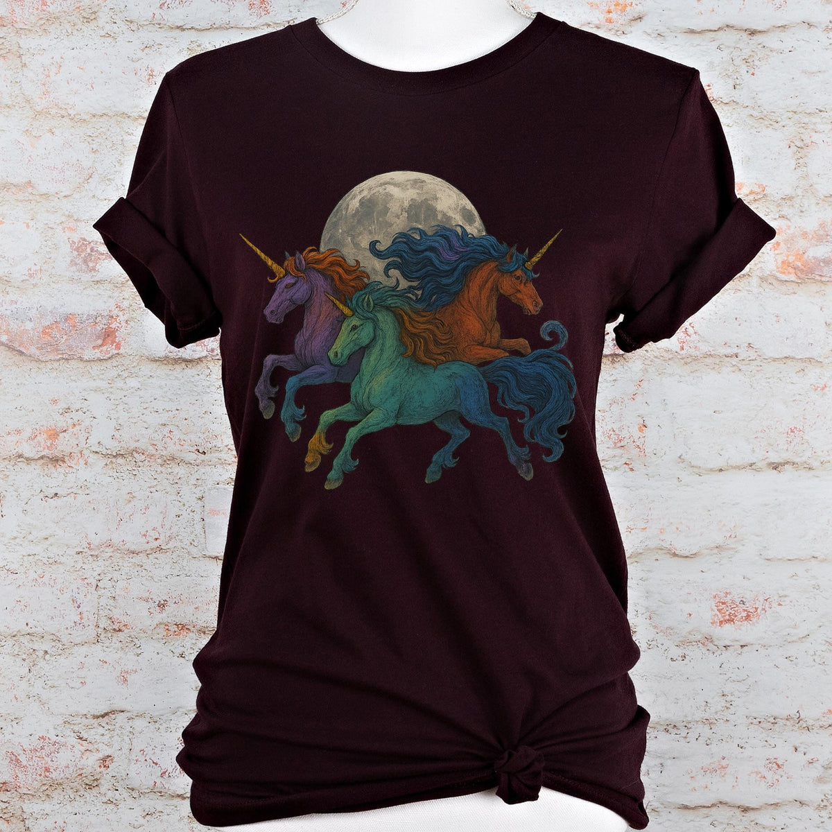Additional photo of Moonlit Unicorn Herd T-shirt