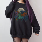 Additional photo of Moonlit Unicorn Herd sweatshirt