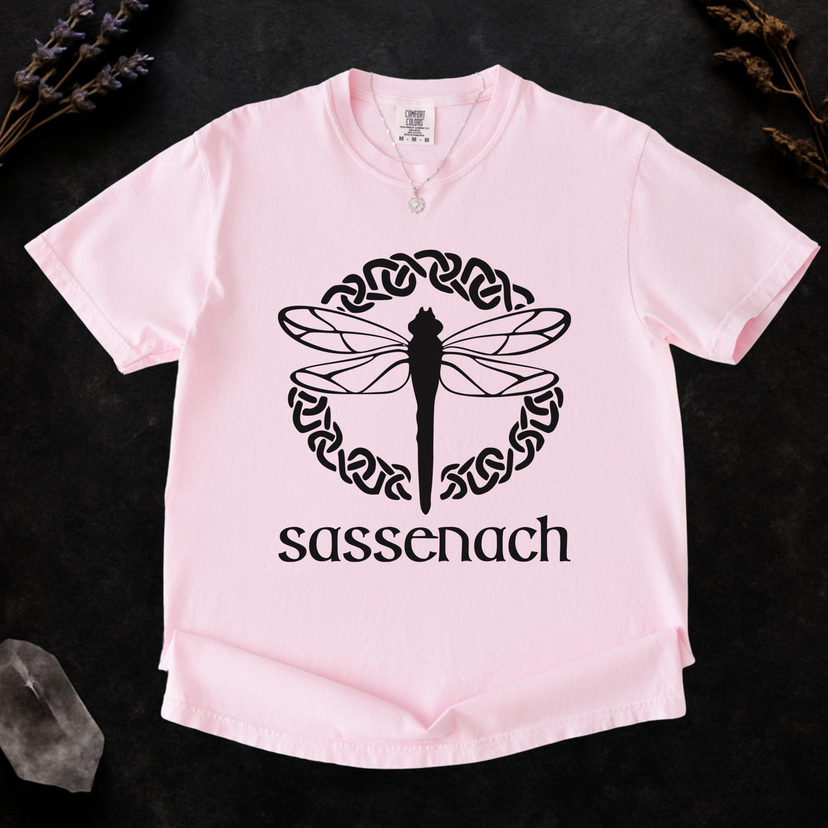 Additional photo of Sassenach Dragonfly — Celtic Graphic T-shirt