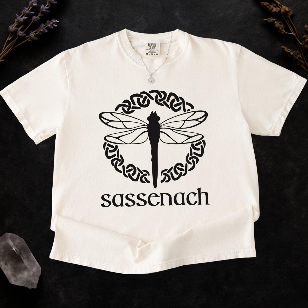 Additional photo of Sassenach Dragonfly — Celtic Graphic T-shirt