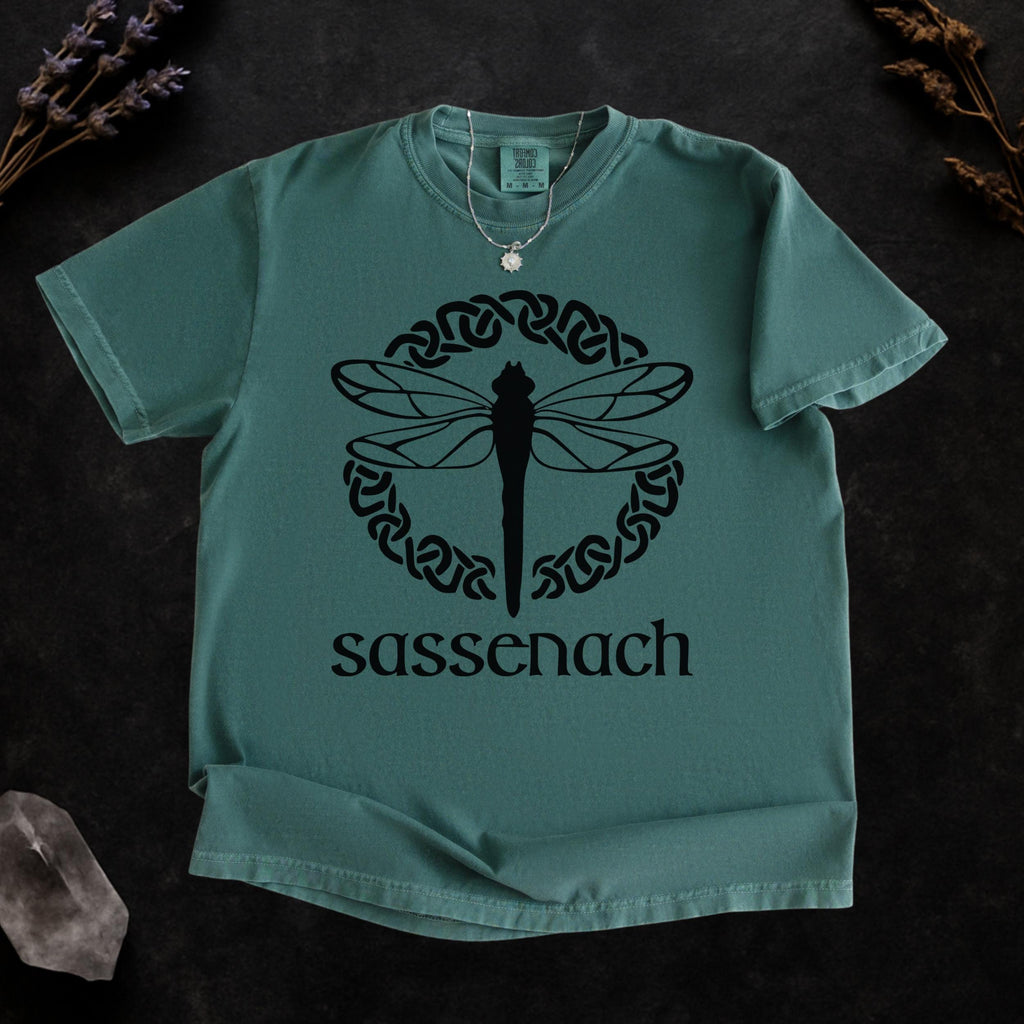 Additional photo of Sassenach Dragonfly — Celtic Graphic T-shirt