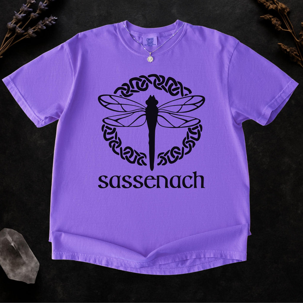 Additional photo of Sassenach Dragonfly — Celtic Graphic T-shirt