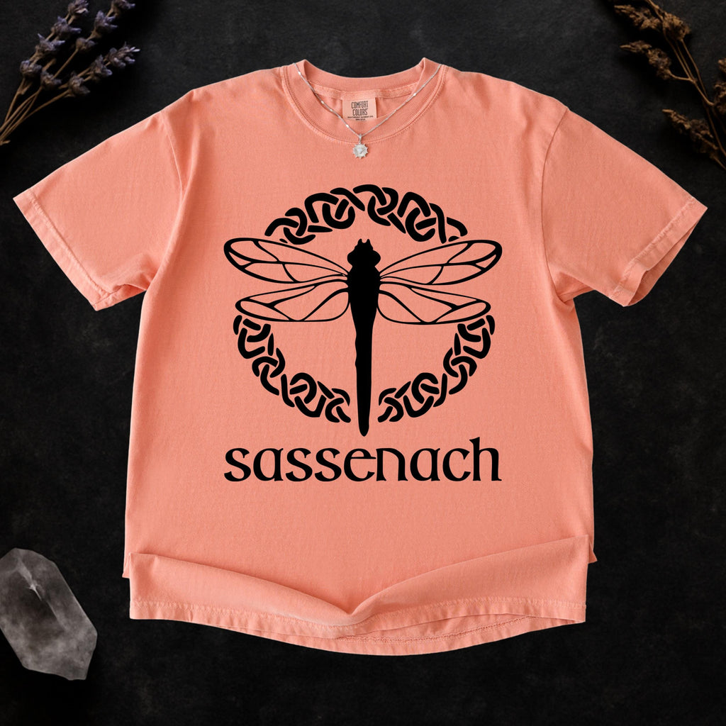 Additional photo of Sassenach Dragonfly — Celtic Graphic T-shirt