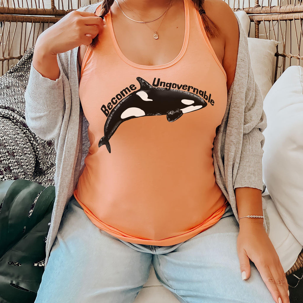 Additional photo of Become Ungovernable Orca tank top