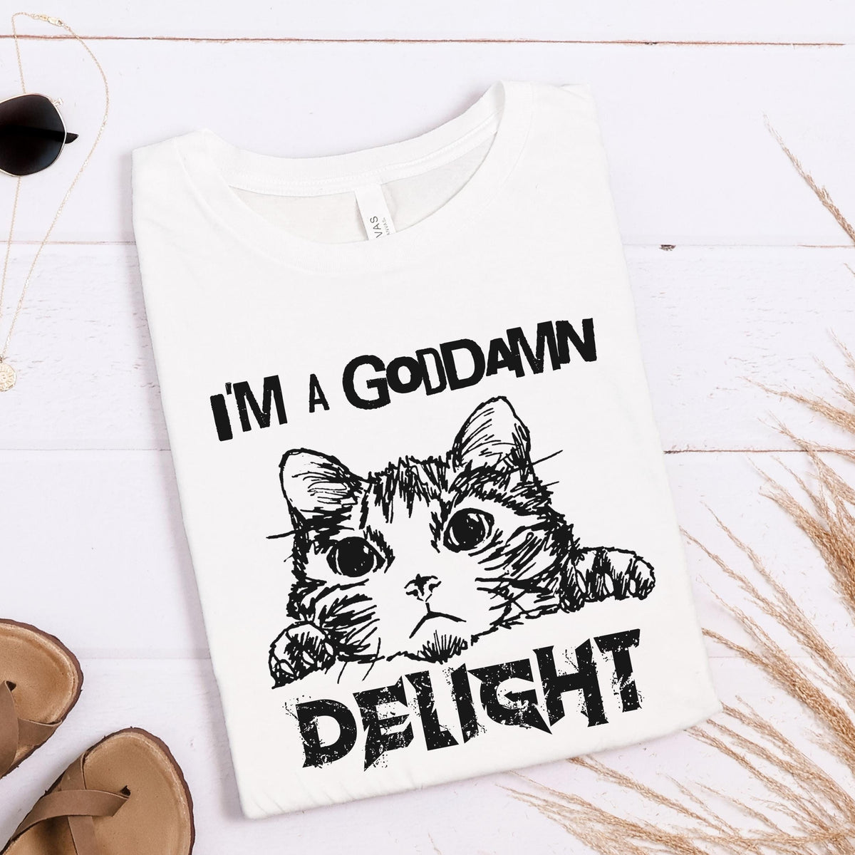 Additional photo of I’m a Goddamn Delight T-shirt
