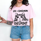 Product photo of I’m a Goddamn Delight T-shirt