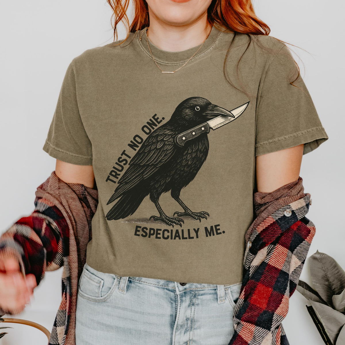 Product photo of Trust No One Especially Me T-shirt