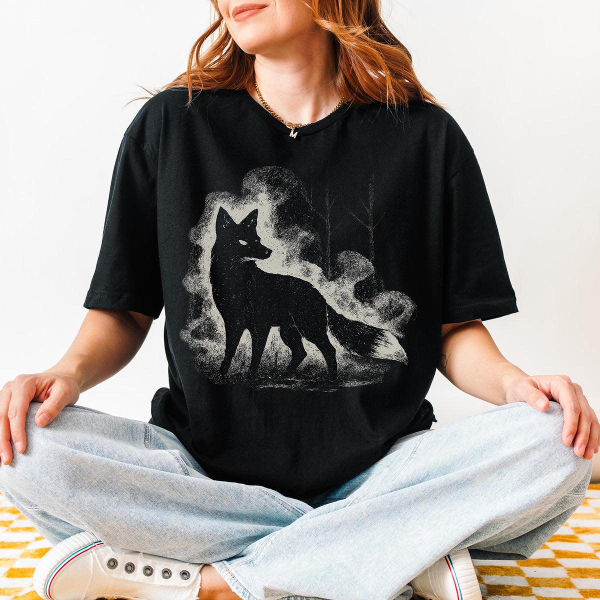 Additional photo of Ghost Fox Graphic T-shirt