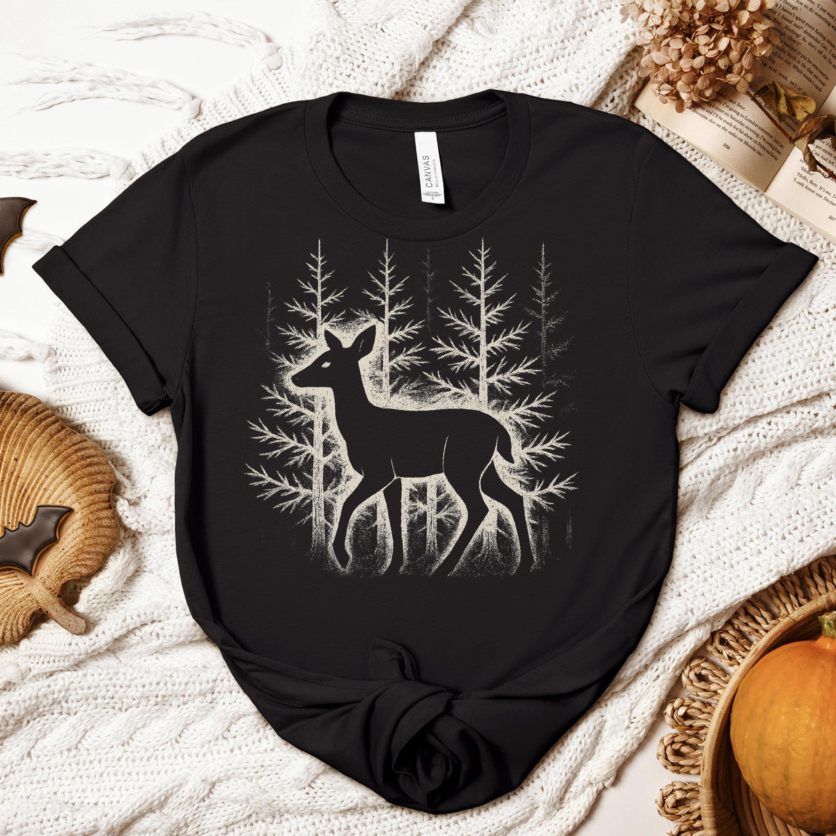 Product photo of Forest Deer Graphic T-shirt