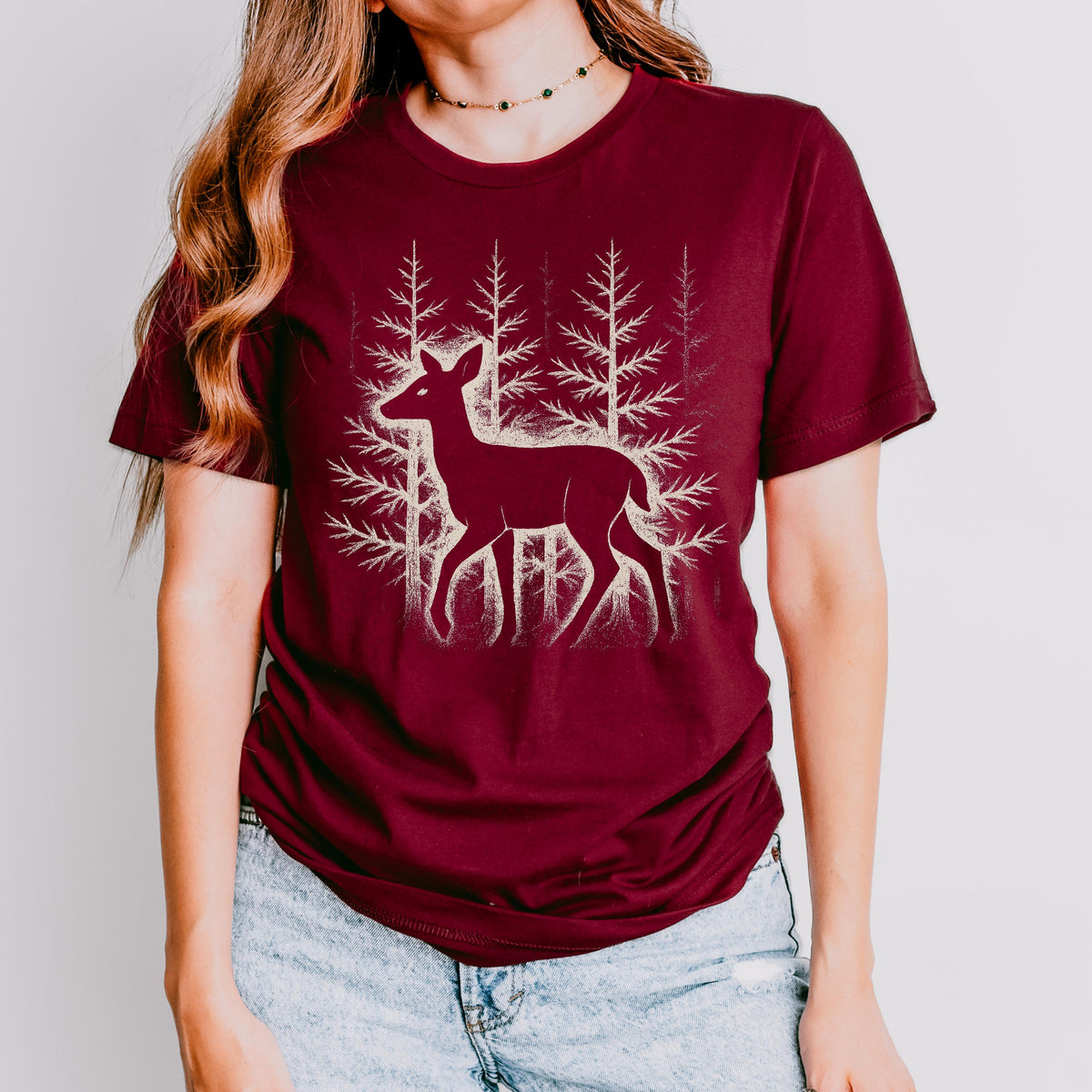 Additional photo of Forest Deer Graphic T-shirt