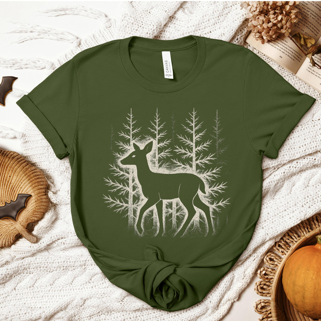 Additional photo of Forest Deer Graphic T-shirt