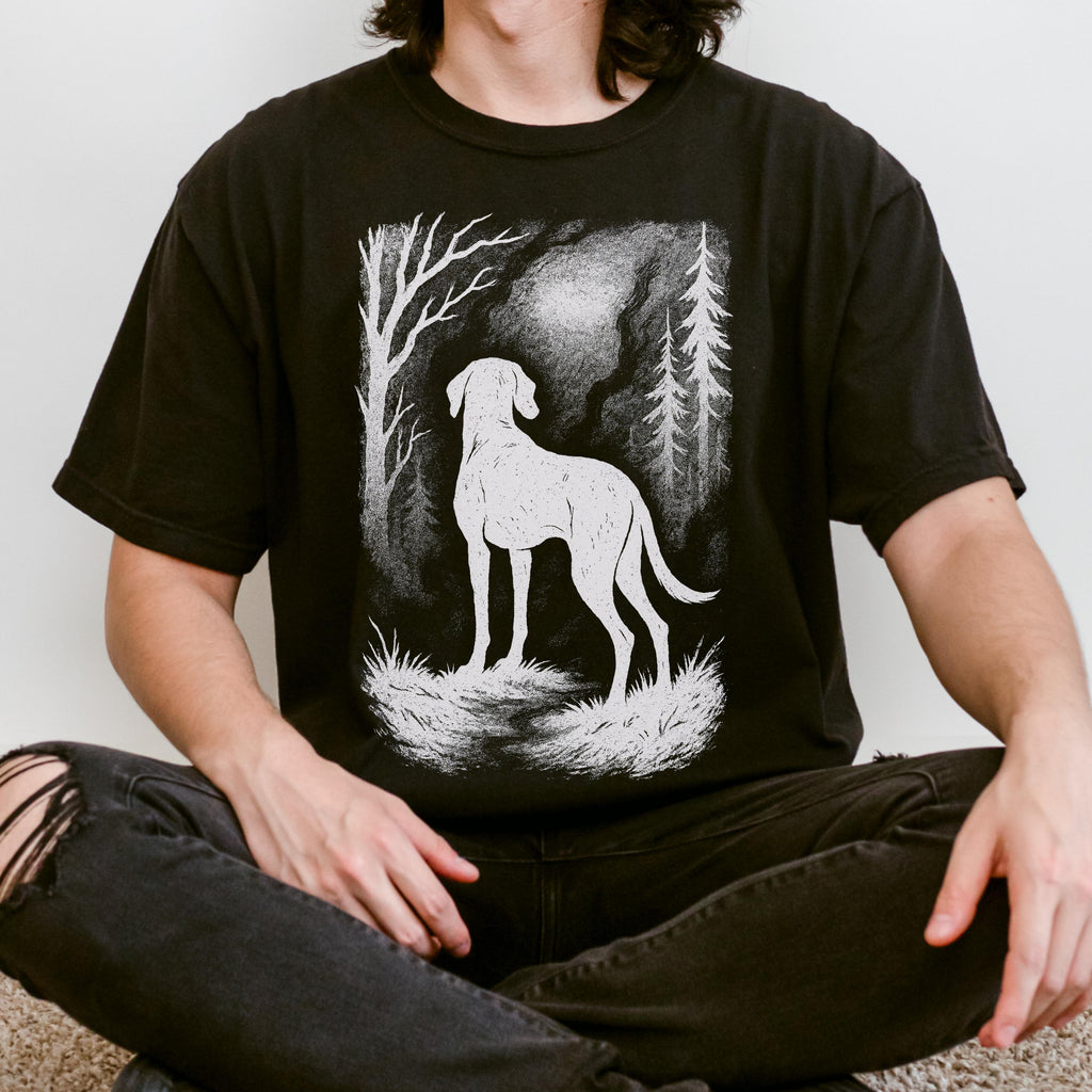 Additional photo of Hound Dog in the Woods T-shirt