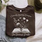 Additional photo of Currently Ignoring Everyone for Fictional People T-shirt