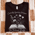 Additional photo of Currently Ignoring Everyone for Fictional People T-shirt