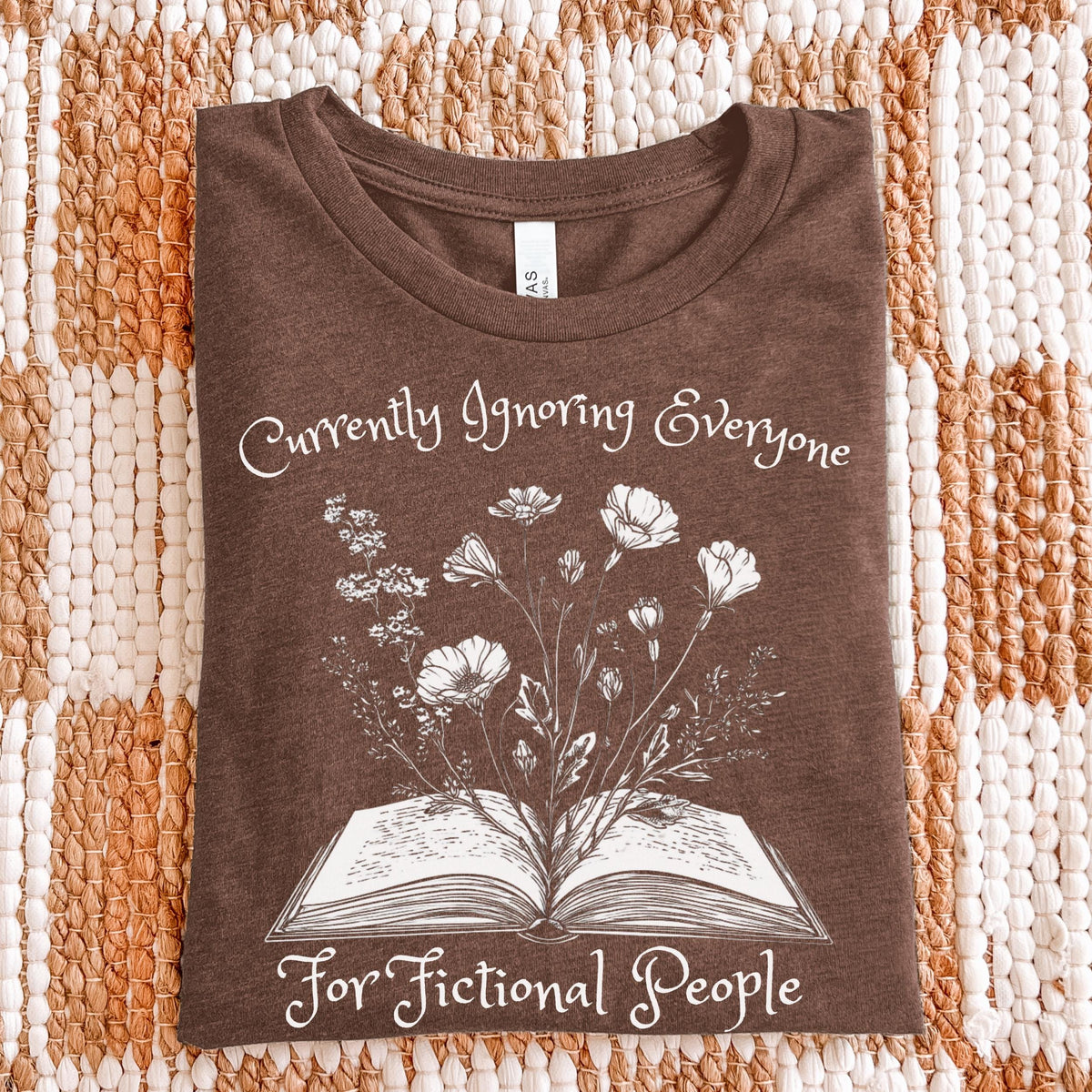 Additional photo of Currently Ignoring Everyone for Fictional People T-shirt