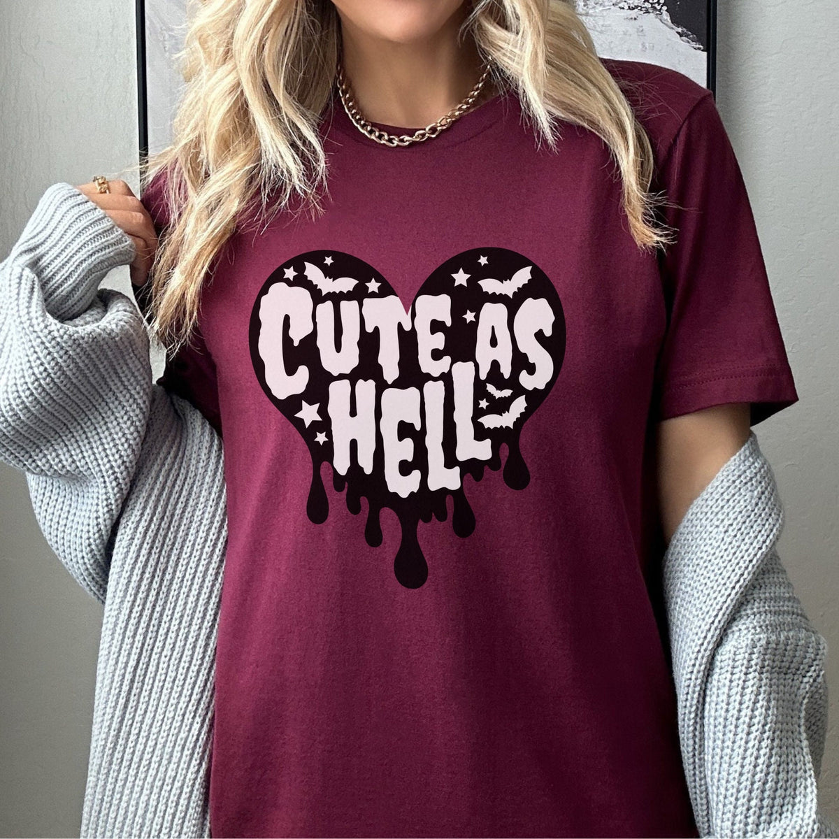 Additional photo of Cute as Hell T-shirt