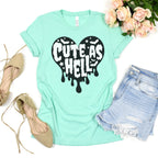 Additional photo of Cute as Hell T-shirt